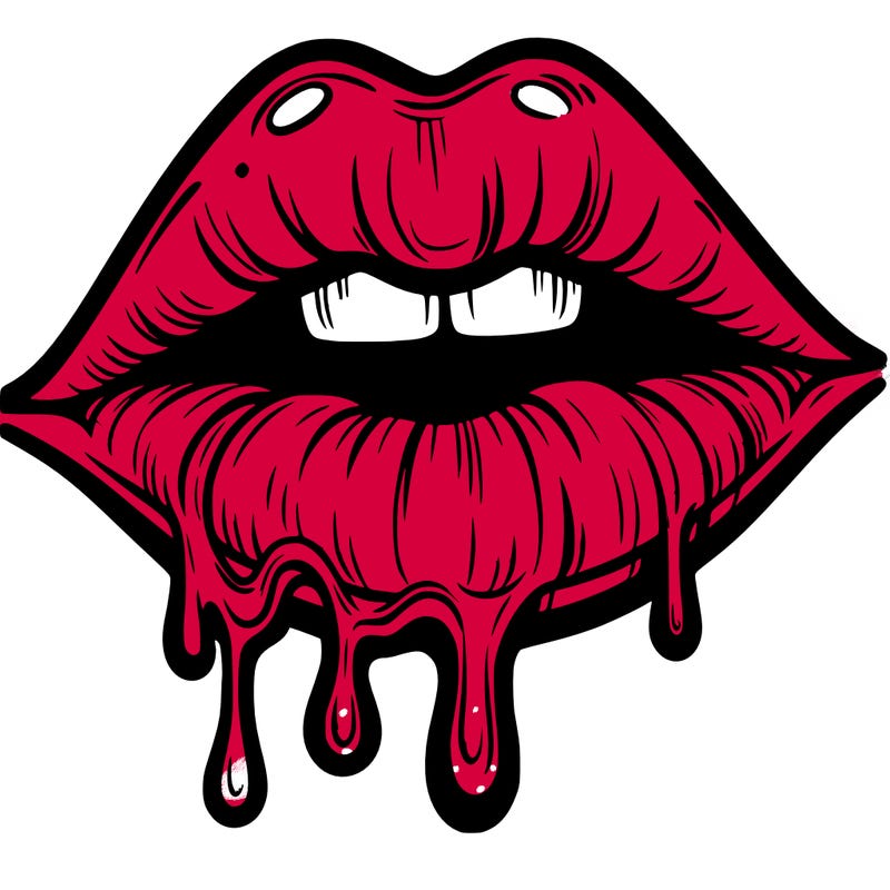 lips that look realistic and drip