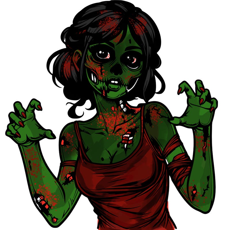 realistic zombie girl