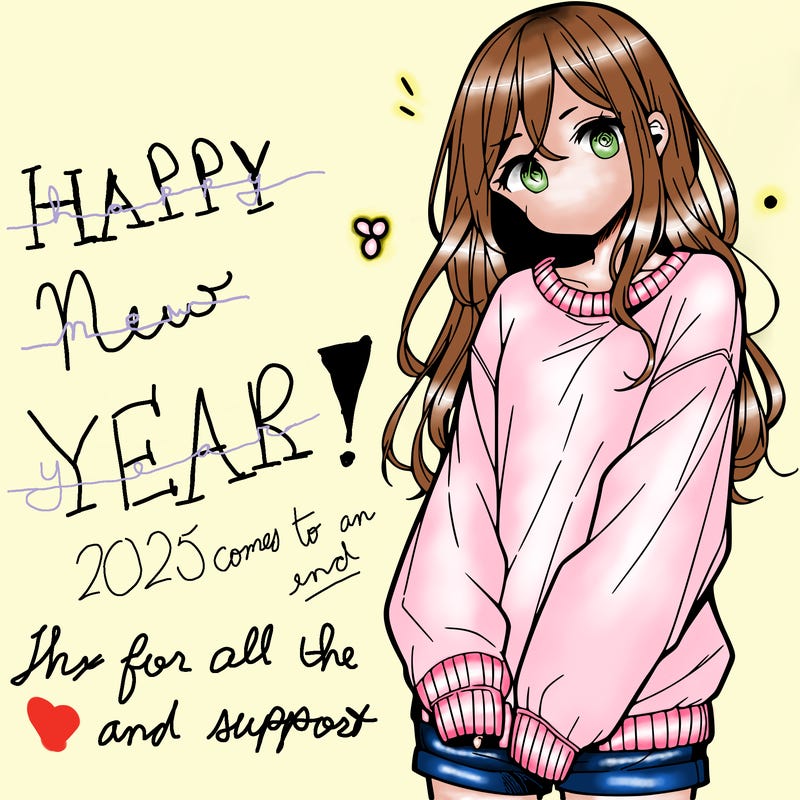 manga teen girl  in a sweater and baggy pants