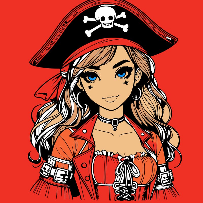 realistic pirate girl