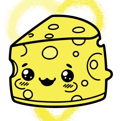 cute cheese smiling