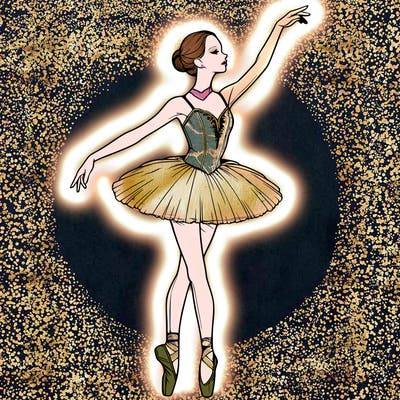 realistic ballerina