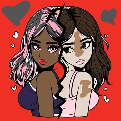 realistic girl split