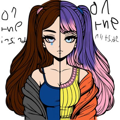 realistic girl split