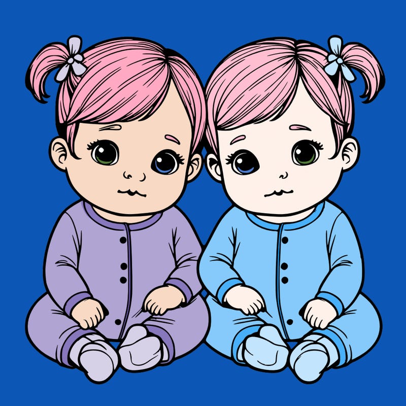 realistic twin girl babies