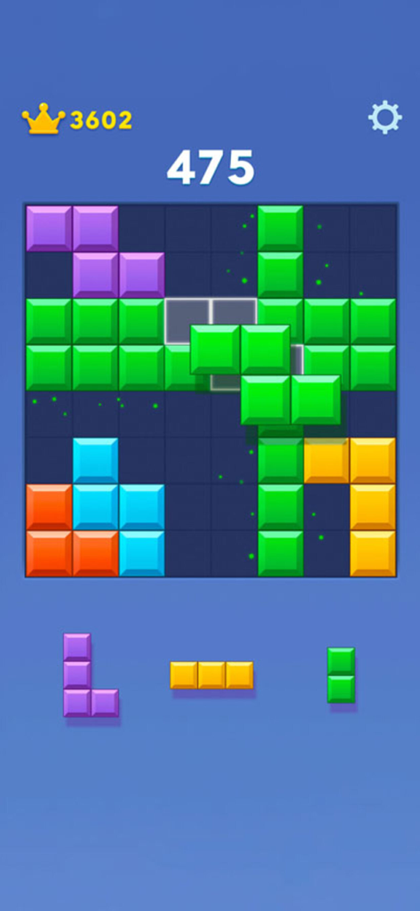 Block Blast : Puzzle Games - Colorful block puzzle gameplay showing shapes on a grid