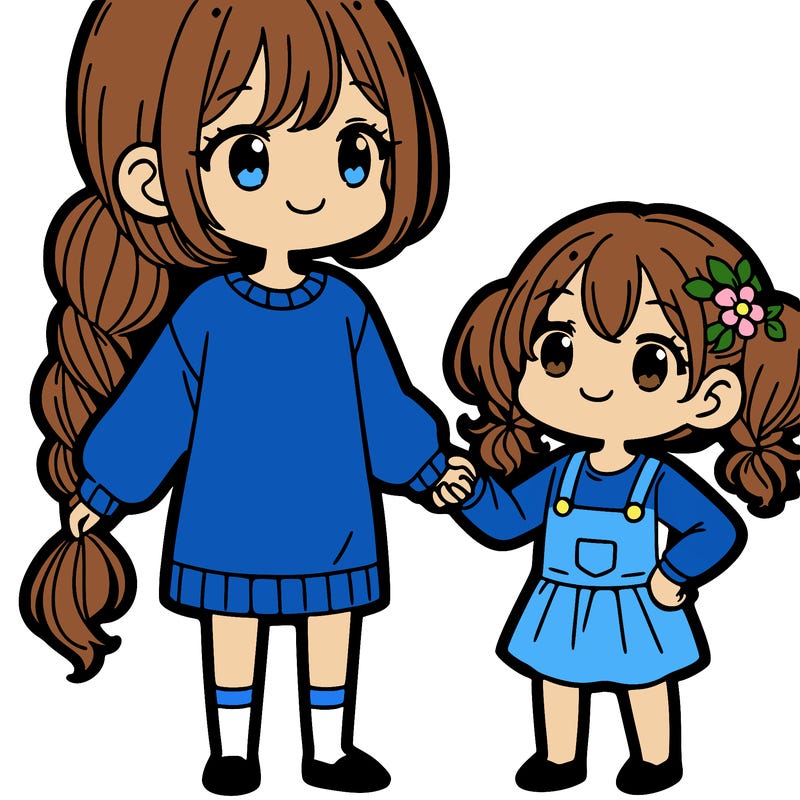 big sister and little sister