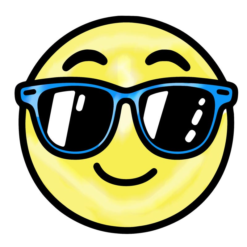 emoji with sunglasses