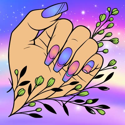 nails with french tip