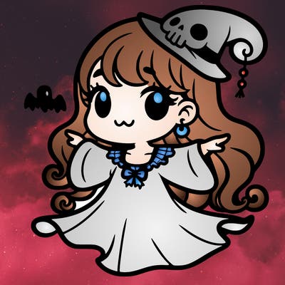 halloween girl ghost