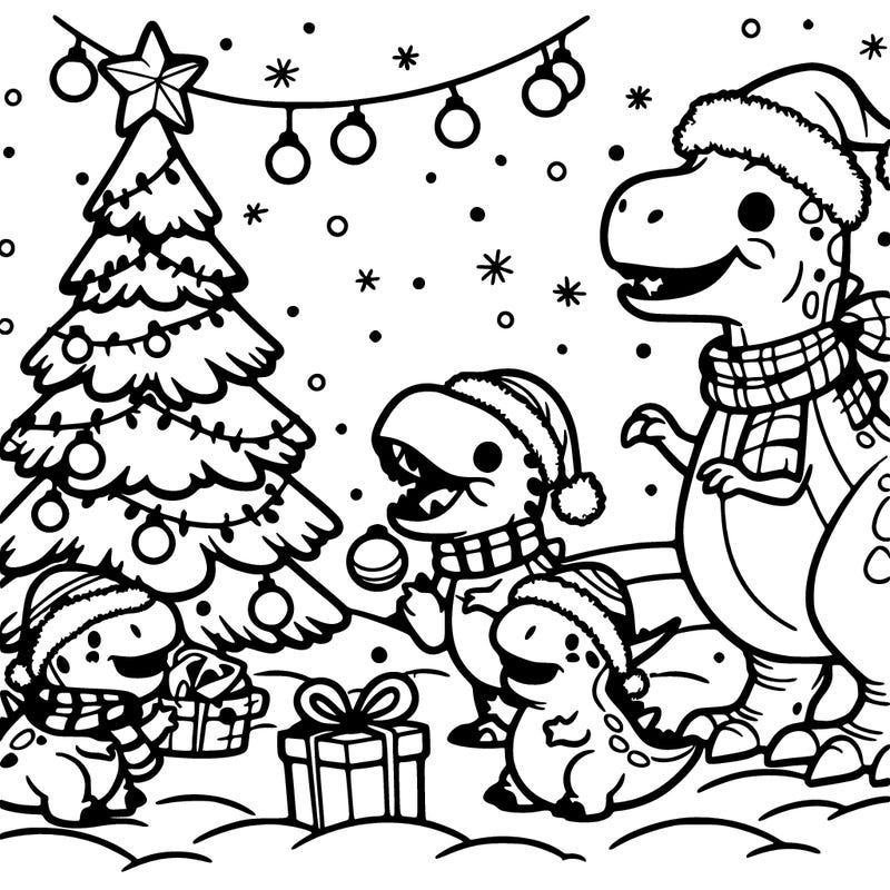 text: it's christmas with dinosaurs
