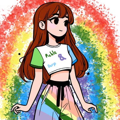girl in a cute crop top