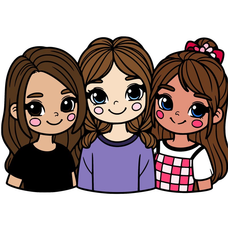 3 friends girls