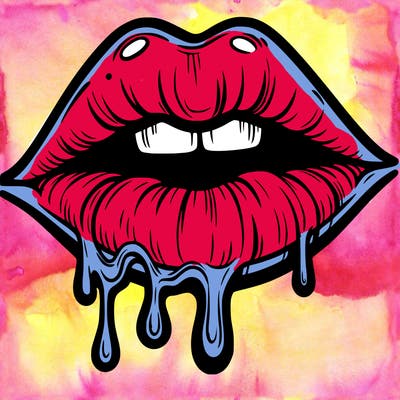 lips that look realistic and drip