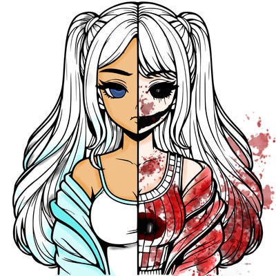 realistic girl split