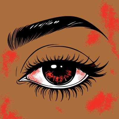 eye closed realistic