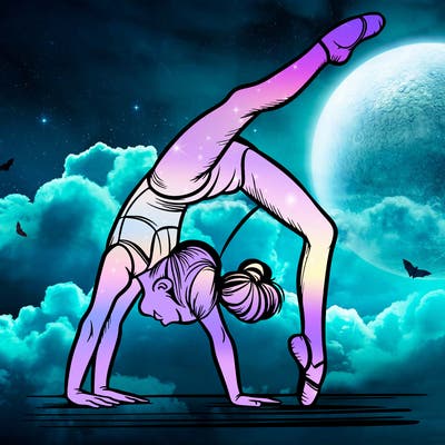 girl doing gymnastics