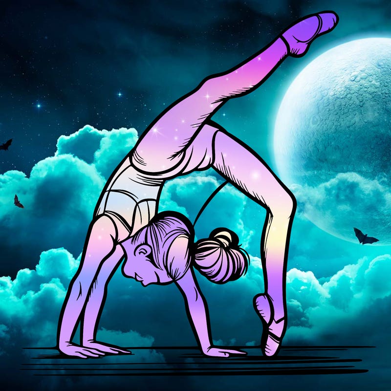 girl doing gymnastics