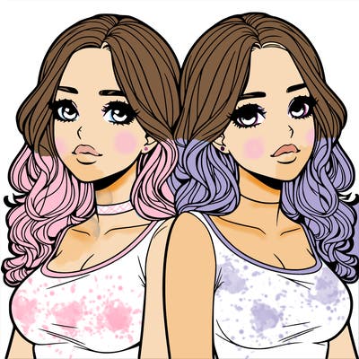 realistic twin sisters