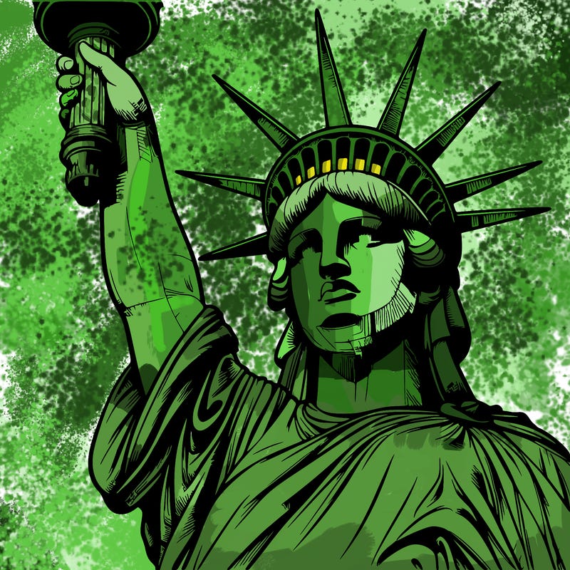 realistic statue of liberty