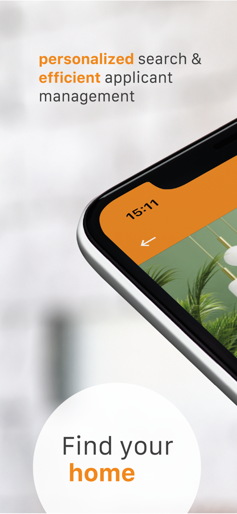 WG-Gesucht - Flats & Rooms - WG-Gesucht app interface showing personalized search and find your home taglines.