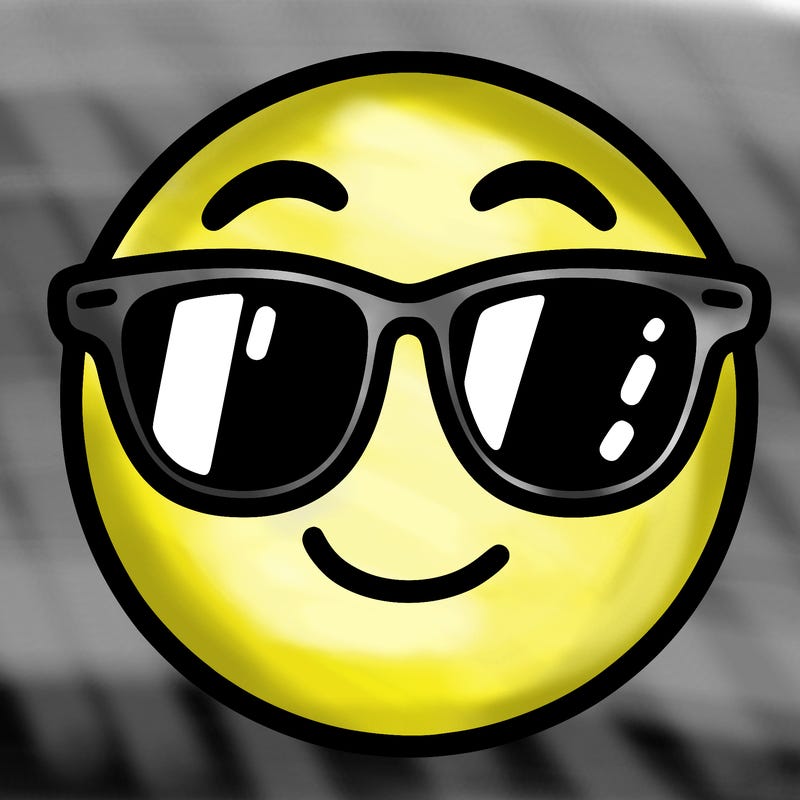emoji with sunglasses