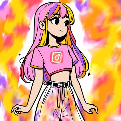 girl in a cute crop top