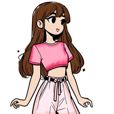 girl in a cute crop top