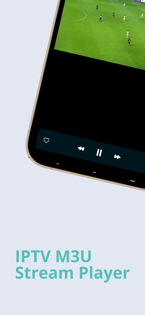 IPTV M3U - Stream Player - Live soccer match streaming on the IPTV M3U Stream Player app