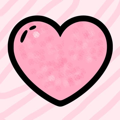 a blank heart