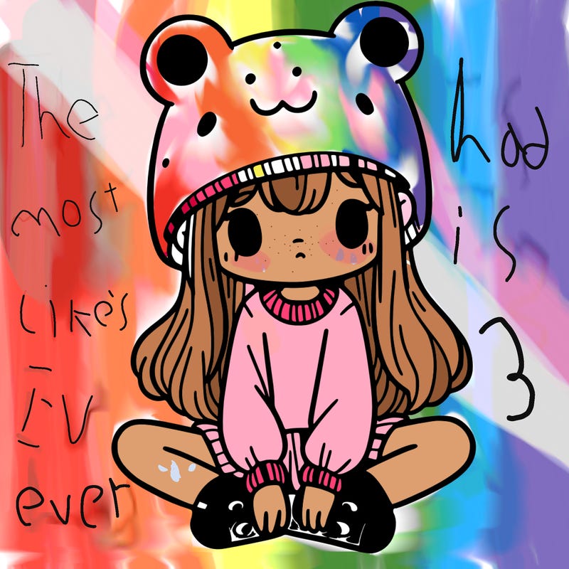 a girl wearing a frog hat and some frog socks