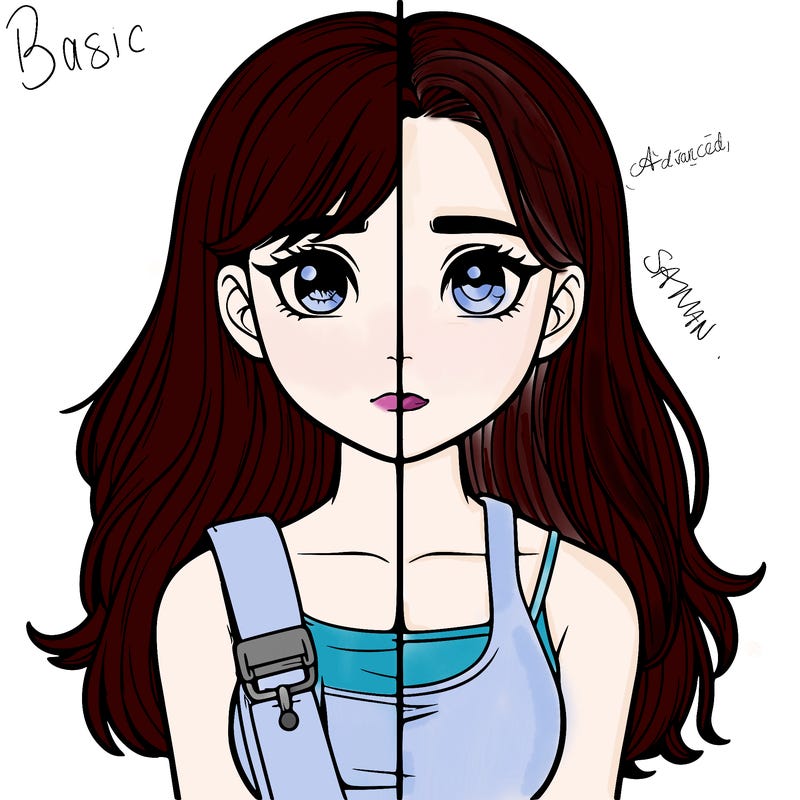 realistic girl split