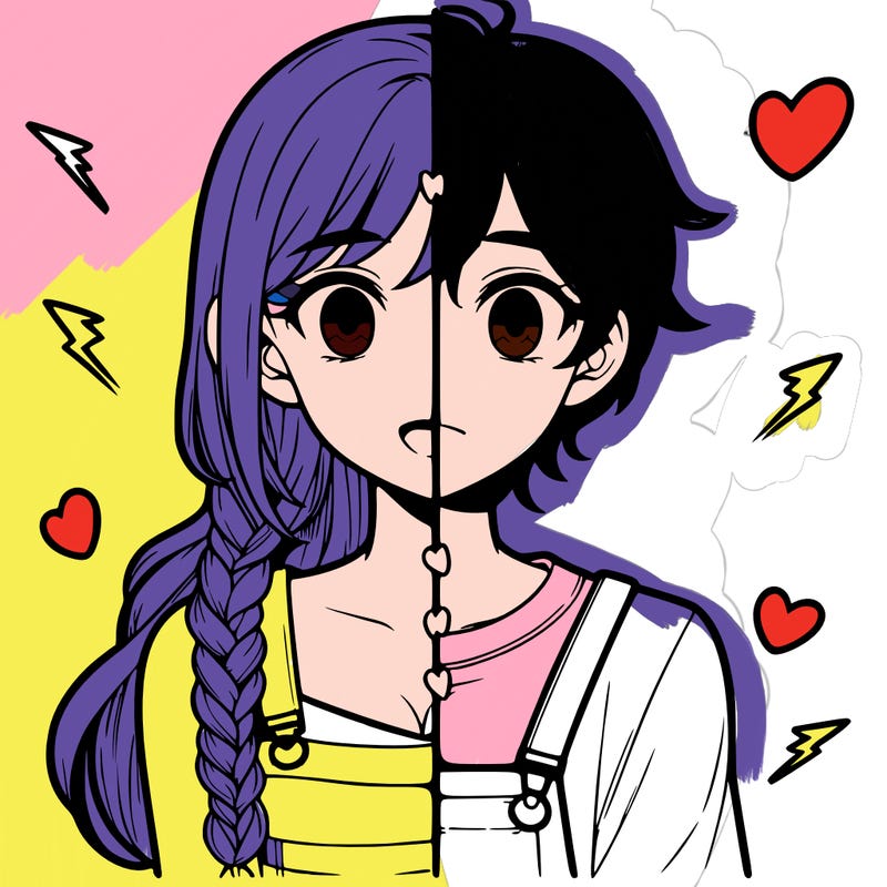 realistic girl boy split