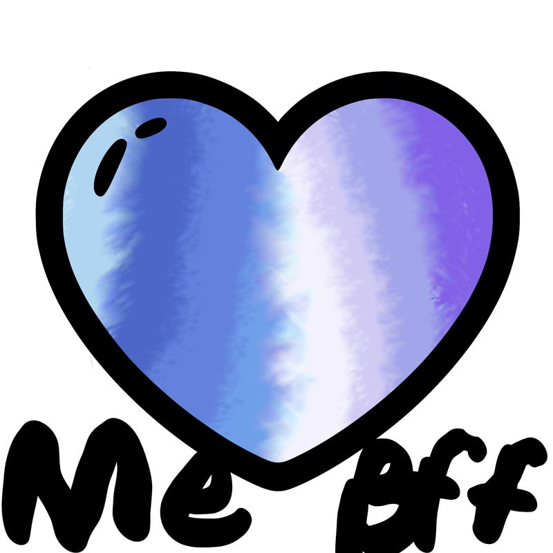 a blank heart