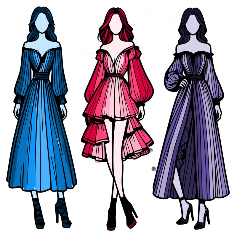 fashion models dresses