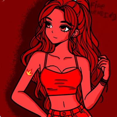 girl in crop top