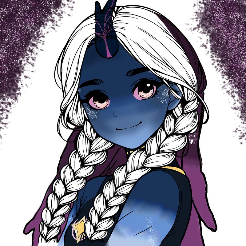 realistic girl with braids