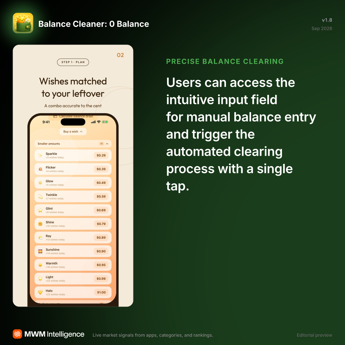 Balance Cleaner: 0 Balance - Utilities App | MWM