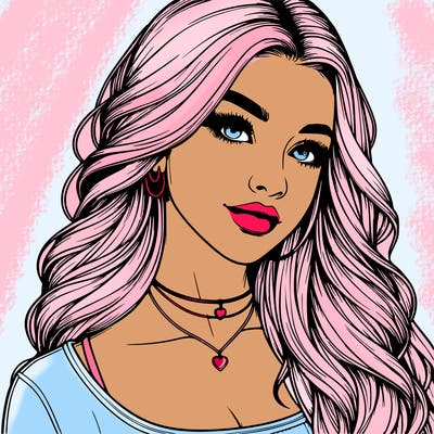 detailed realistic girl