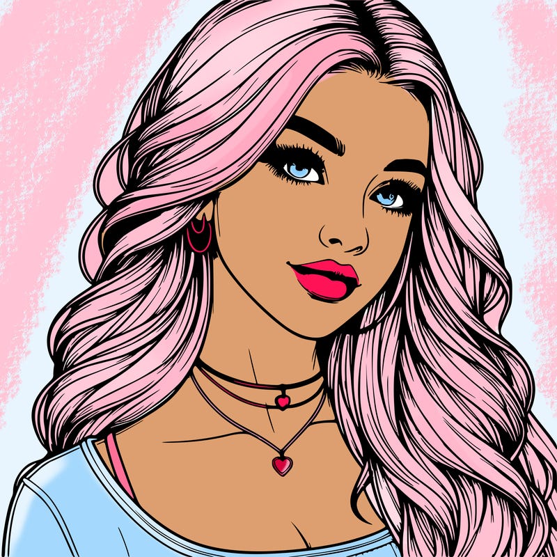 detailed realistic girl