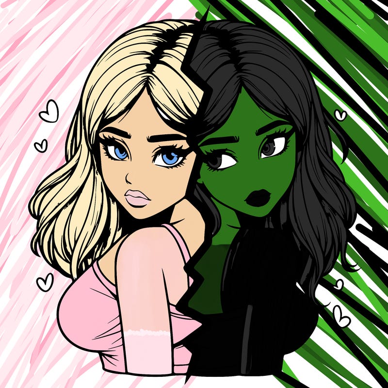 realistic girl split