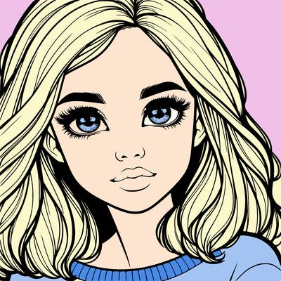 realistic girl whith cute eyes