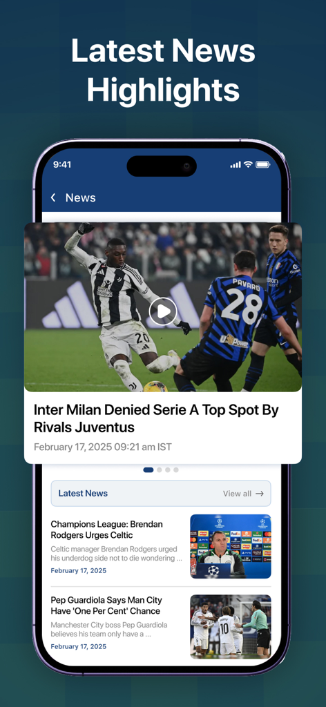 Live Football TV HD Streaming・ - Dernières nouvelles de football et moments forts de matchs sur l'application mobile FootUltras