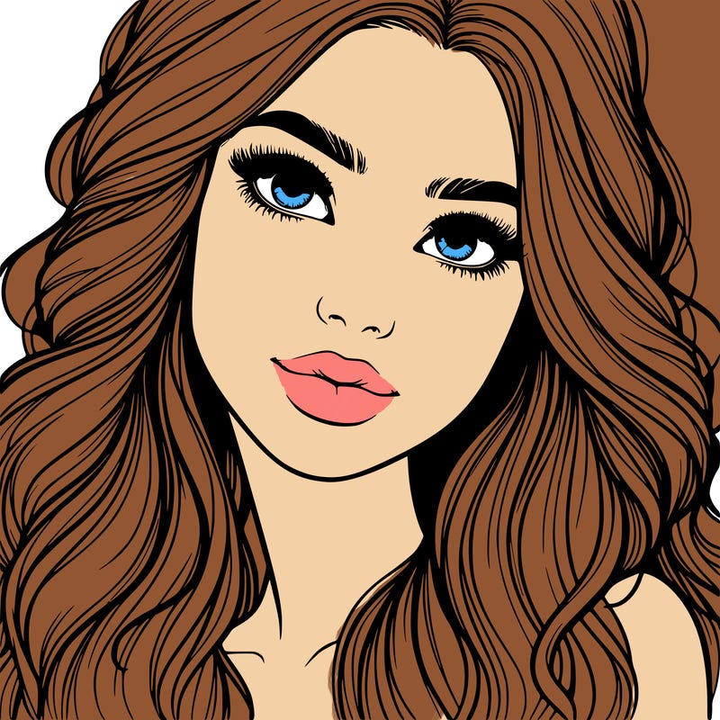 beautiful realistic girl