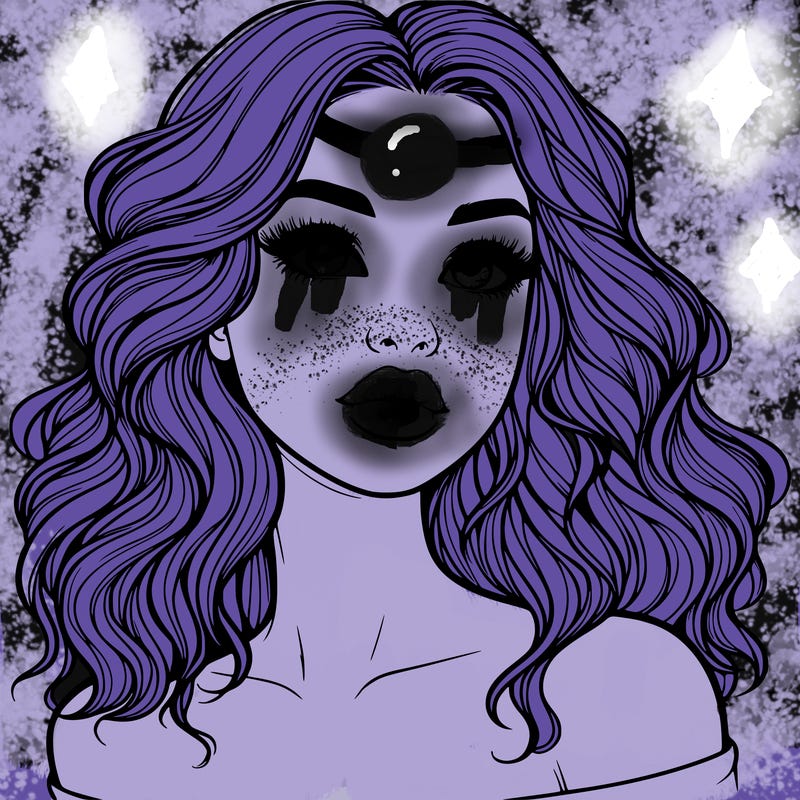 realistic girl with wavy hair and lips