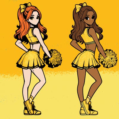 realistic cheerleader