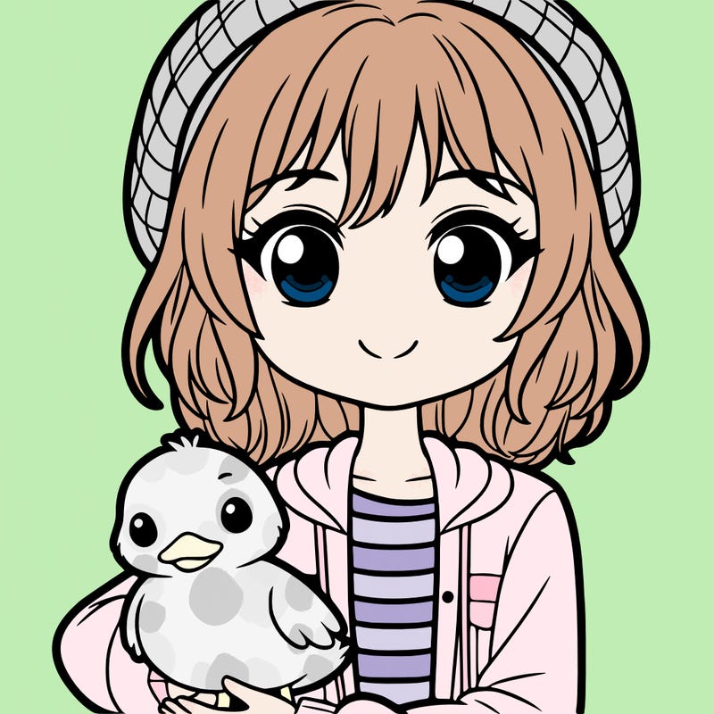 a cute teenage girl holding a duck