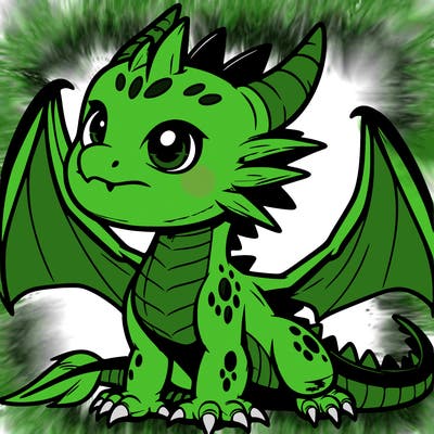 fierce baby night dragon