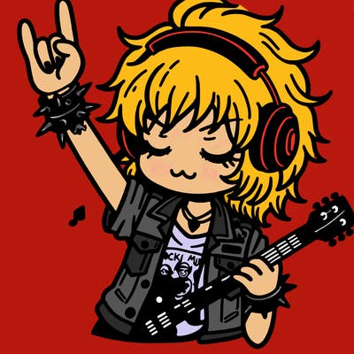 rock music girl