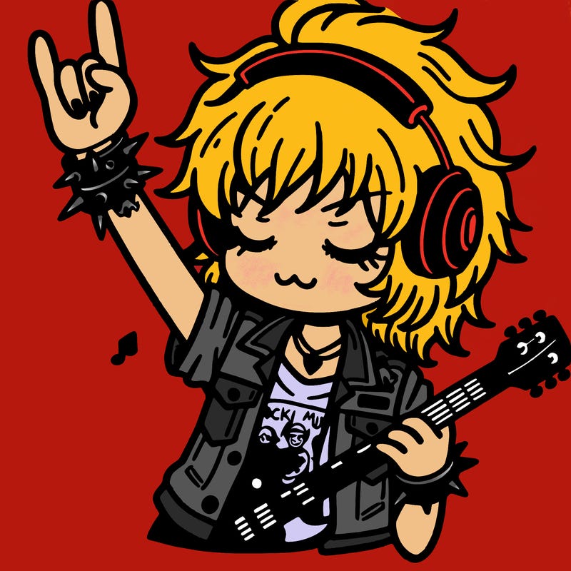 rock music girl